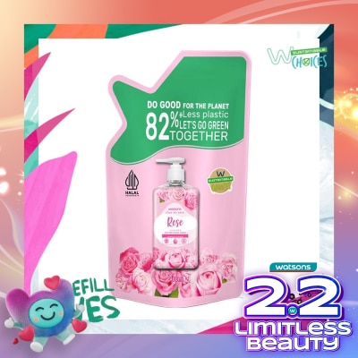 WATSONS Rose Cream Refill Hand Wash 400ml - Sabun Cuci Tangan