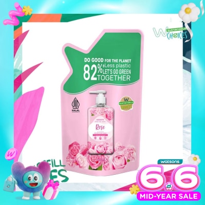 WATSONS COLLECTION - Rose Cream Refill Hand Wash 400ml - Sabun Cuci Tangan