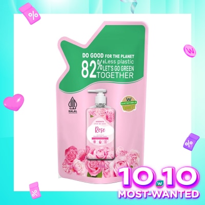 WATSONS Rose Cream Refill Hand Wash 400ml - Sabun Cuci Tangan
