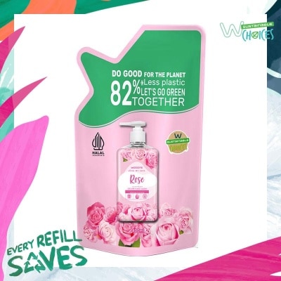 WATSONS Rose Cream Refill Hand Wash 400ml - Sabun Cuci Tangan