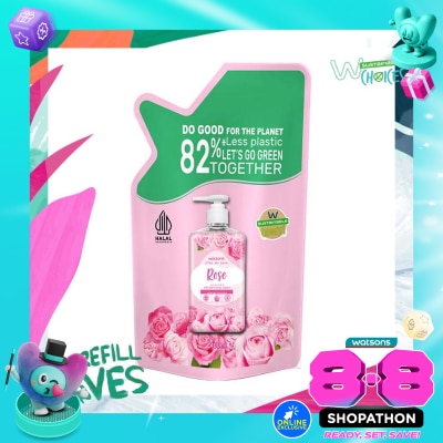 WATSONS COLLECTION - Rose Cream Refill Hand Wash 400ml - Sabun Cuci Tangan image