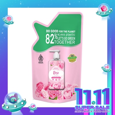 WATSONS Rose Cream Refill Hand Wash 400ml - Sabun Cuci Tangan
