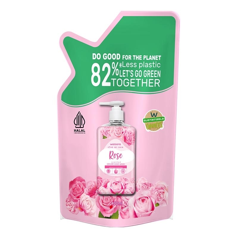 Rose Cream Refill Hand Wash 400ml - Sabun Cuci Tangan
