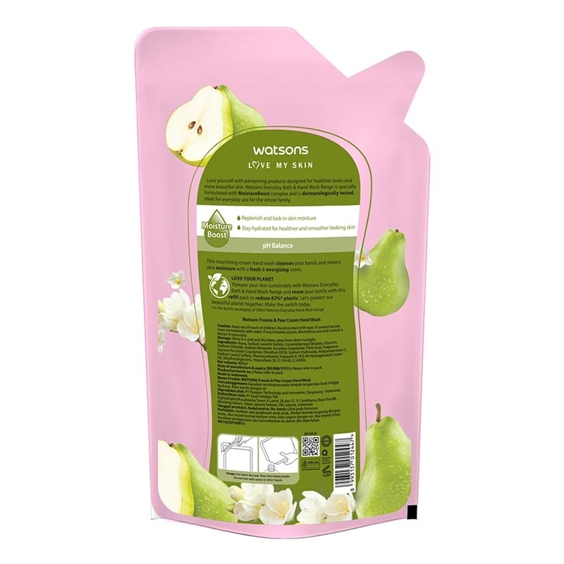 Fresia & Pear Scented Cream Hand Wash Refill 400ml