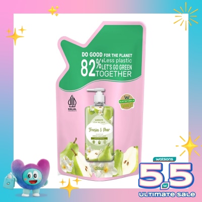 WATSONS - Fresia & Pear Scented Cream Hand Wash Refill 400ml