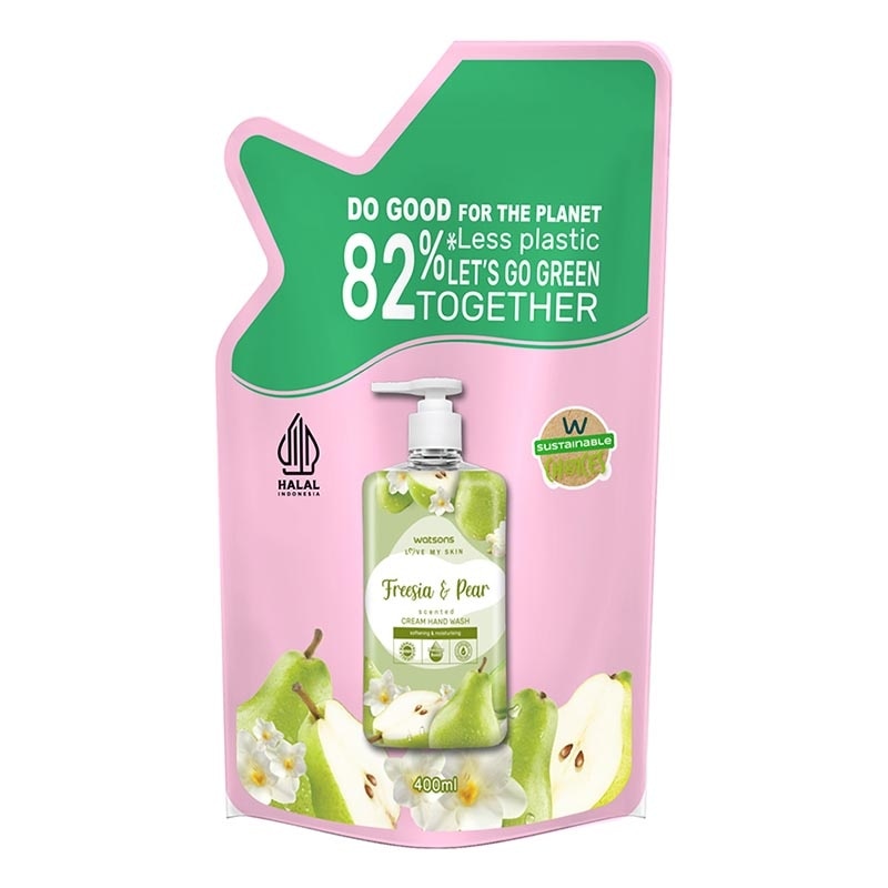 Fresia & Pear Scented Cream Hand Wash Refill 400ml