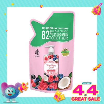 WATSONS - Tropical Berry & Coconut Scented Cream Hand Wash Refill 400ml