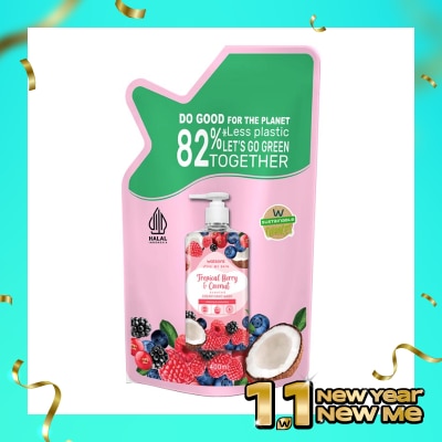 WATSONS Tropical Berry & Coconut Scented Cream Hand Wash Refill 400ml