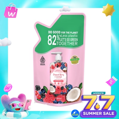 WATSONS - Tropical Berry & Coconut Scented Cream Hand Wash Refill 400ml