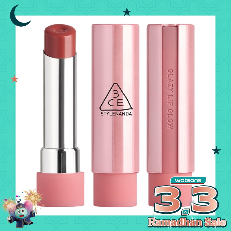 3CE Glazy Lip Glow - 34 Rose Glaze