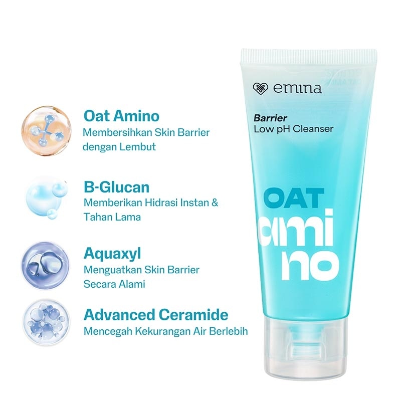 Emina Oat Amino Barrier Low pH Cleanser 70ml