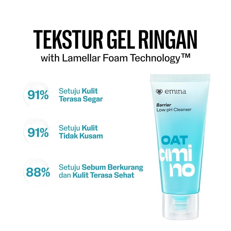 Emina Oat Amino Barrier Low pH Cleanser 70ml