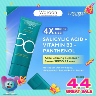 WARDAH - UV Shield Acne Calming Sunscreen Serum SPF 50 PA++++ 100ml