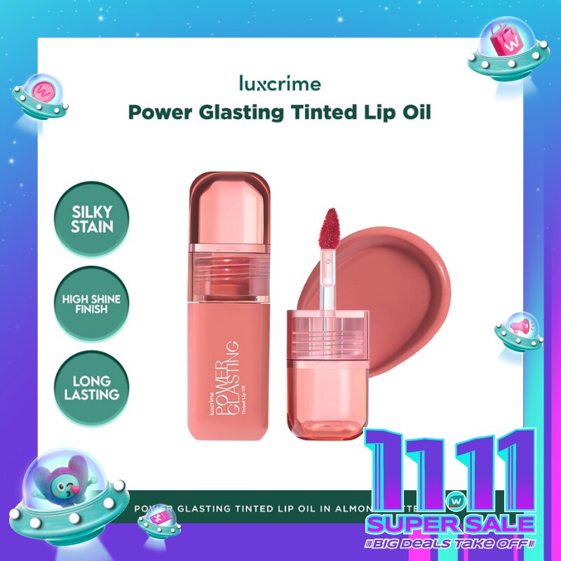 Luxcrime Power Glasting Tinted Lip Oil - Almond Butter 3g