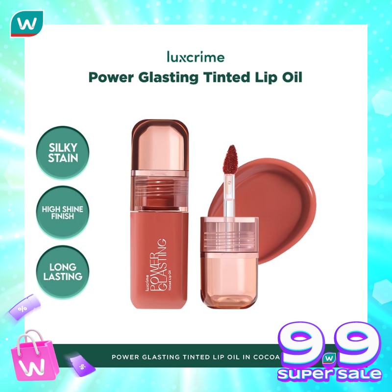 Luxcrime Power Glasting Tinted Lip Oil - Cocoa 3g