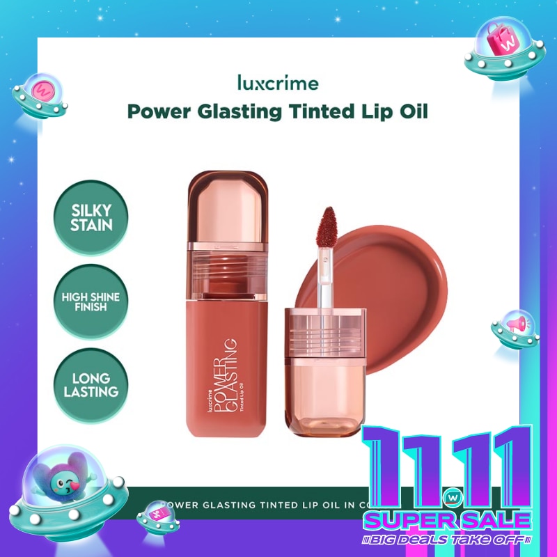 Luxcrime Power Glasting Tinted Lip Oil - Cocoa 3g
