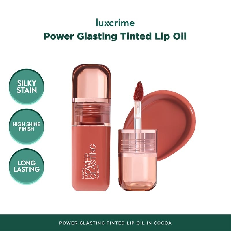 Luxcrime Power Glasting Tinted Lip Oil - Cocoa 3g