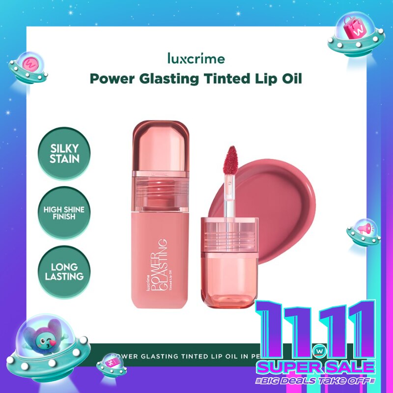 Luxcrime Power Glasting Tinted Lip Oil - Peony 3g