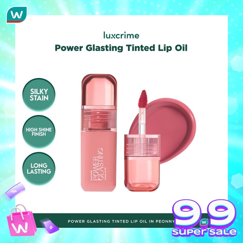 Luxcrime Power Glasting Tinted Lip Oil - Peony 3g