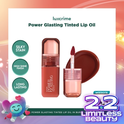 LUXCRIME Luxcrime Power Glasting Tinted Lip Oil - Burnt Maple 3g