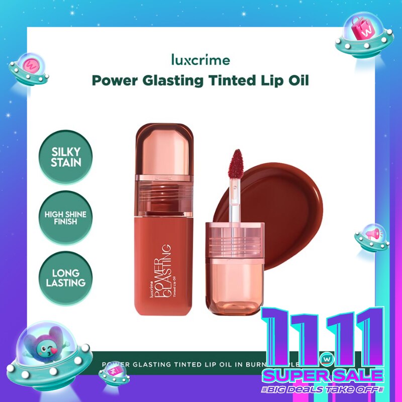 Luxcrime Power Glasting Tinted Lip Oil - Burnt Maple 3g