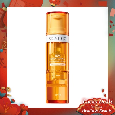SKINTIFIC 10% Pure Vitamin C Brightening Serum 9g + 1g