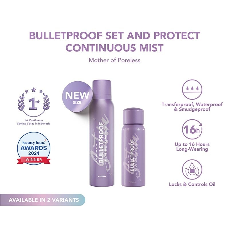 Bulletproof Set and Protect Continuous Mist Satin 150ml