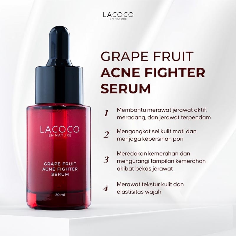 Lacoco Grape Fruit Acne Fighter Serum 20ml
