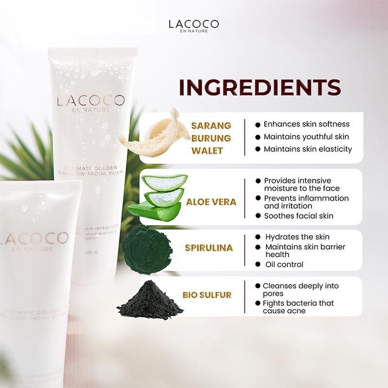 Lacoco Ultimate Golden Swallow Facial Foam 100ml
