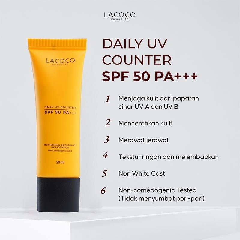 Lacoco Daily UV Counter SPF 50 PA+++ 20ml