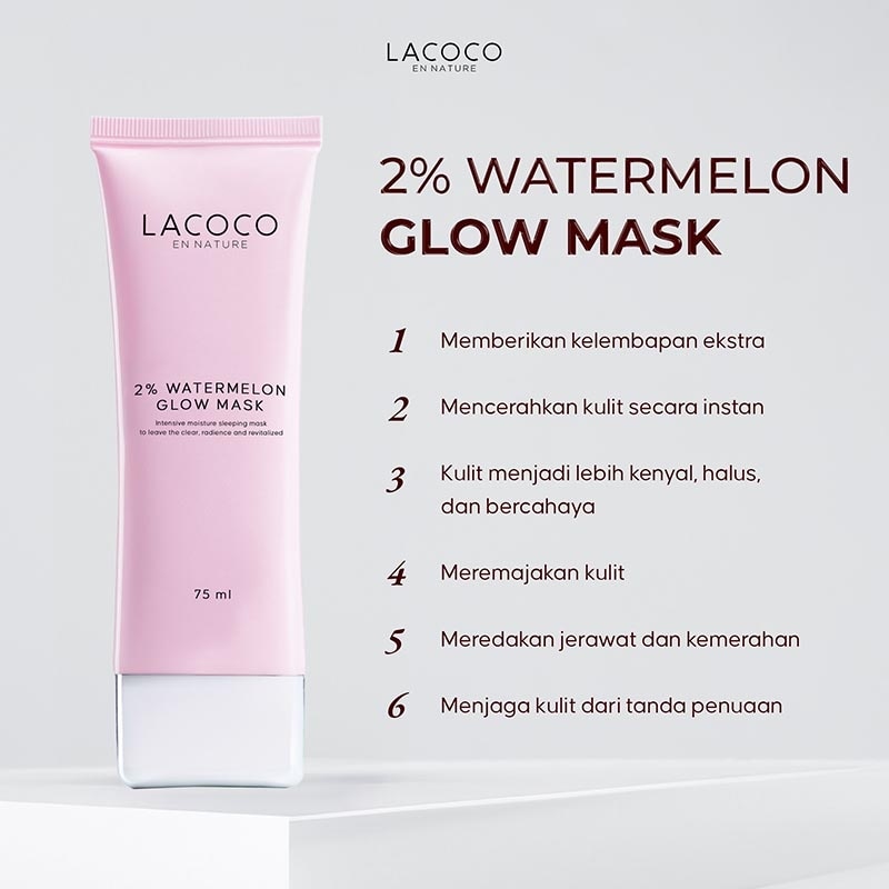Lacoco 2% Watermelon Glow Mask 75ml