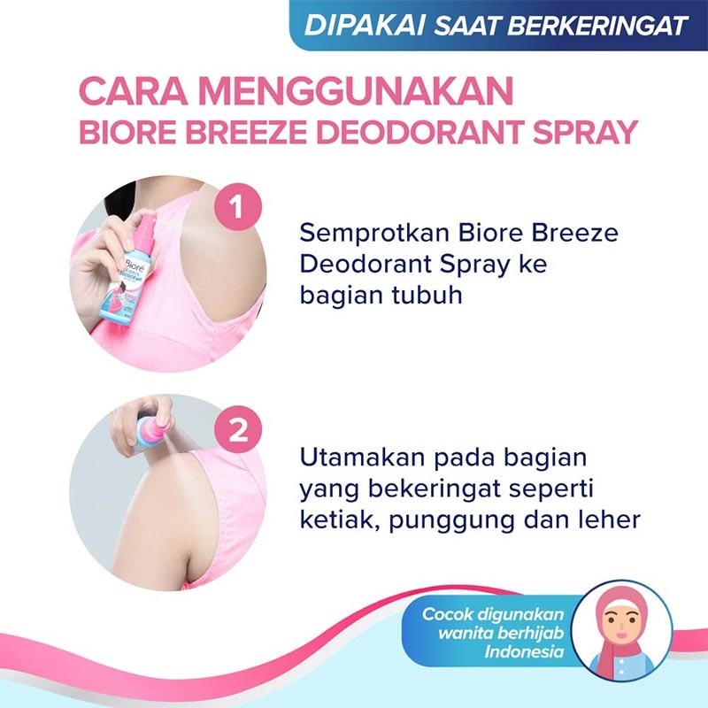 Breeze Deodorant Lasting Fresh Spray Minty Fruity 50ml