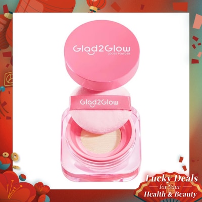GLAD2GLOW Glad2Glow Perfect Blur & Cover Loose Powder 01 Marshmallow