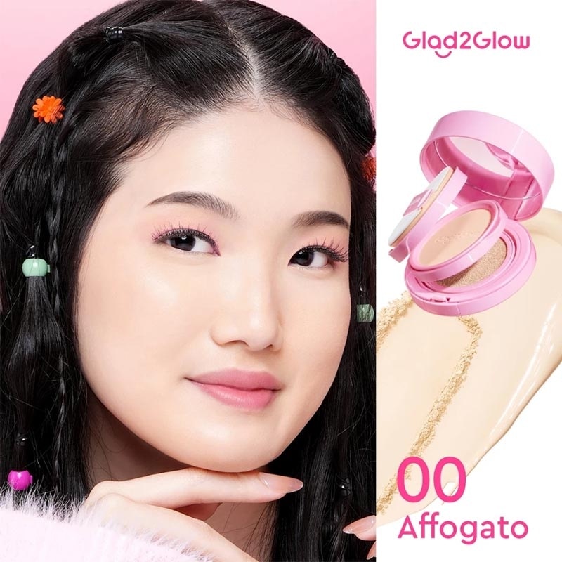 Glad2Glow 2-In-1 Perfect Pair Cushion Powder 00 Affogato