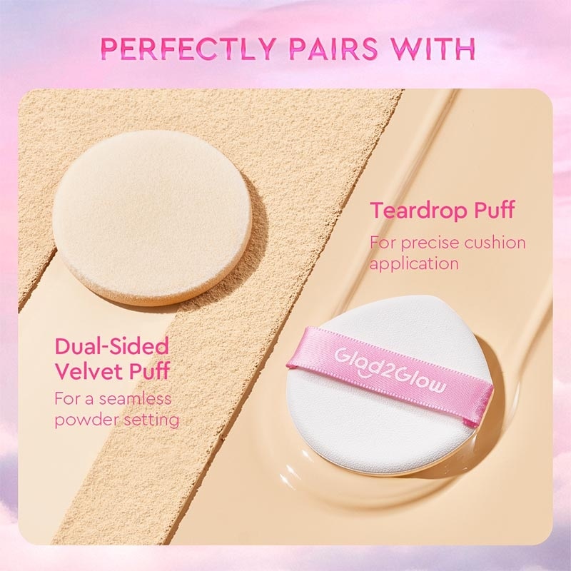 Glad2Glow 2-In-1 Perfect Pair Cushion Powder 01 Buttercream