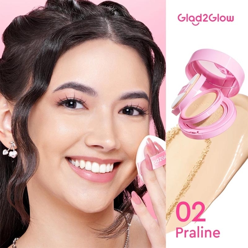 Glad2Glow 2-In-1 Perfect Pair Cushion Powder 02 Praline