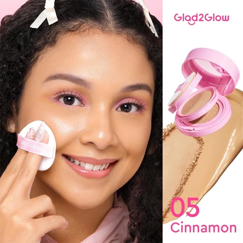 Glad2Glow 2-In-1 Perfect Pair Cushion Powder 05 Cinnamon