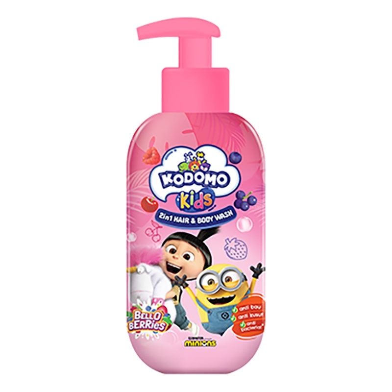 Kids Minion 2in1 Hair & Body Wash Pink Bello Berries 300ml