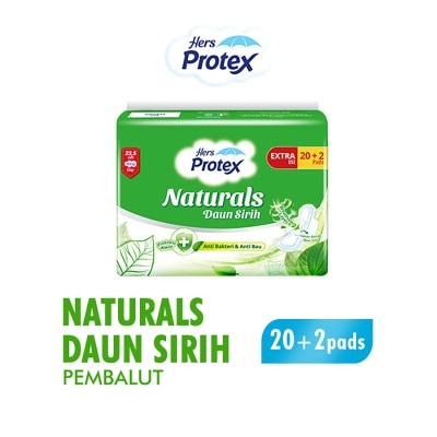 HERS PROTEX - Naturals Daun Sirih Day Wing 23,5cm 22'S