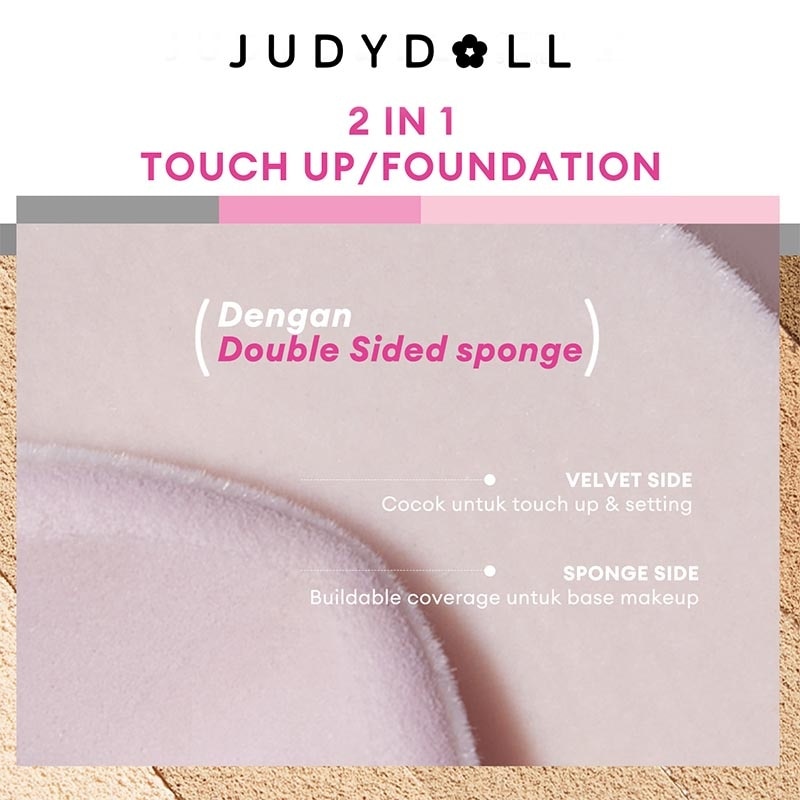 Judydoll Peach Skin Matte 2-Way Cake - Light 14g