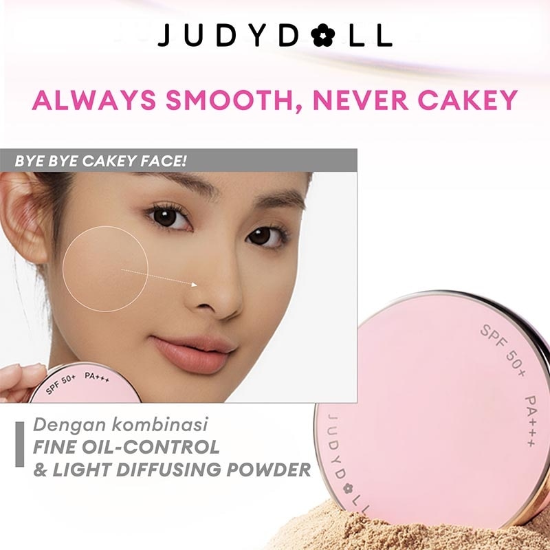 Judydoll Peach Skin Matte 2-Way Cake - Tan 14g