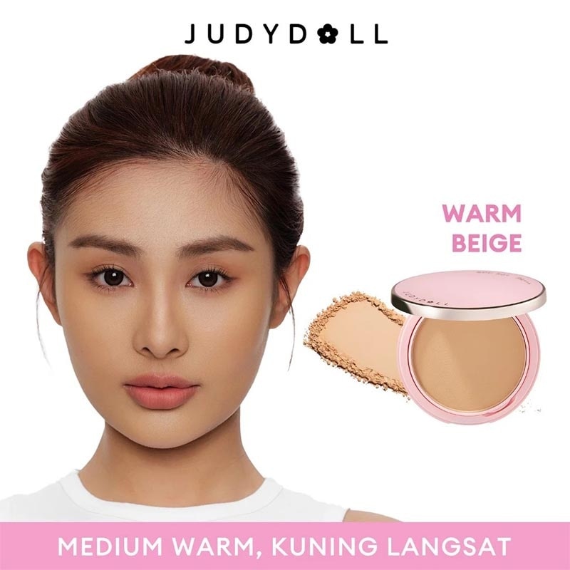 Judydoll Peach Skin Matte 2-Way Cake - Warm Beige 14g