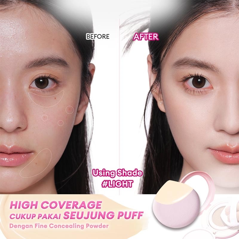 Judydoll Peach Skin Matte 2-Way Cake - Warm Beige 14g