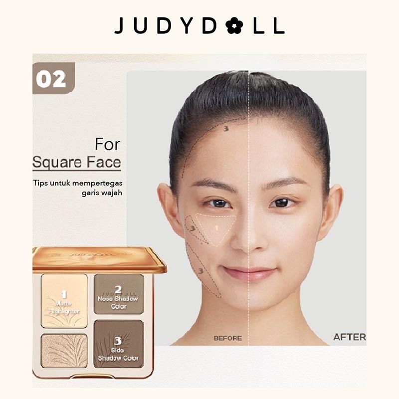Judydoll Highlight & Contour #02 - Warm 9g