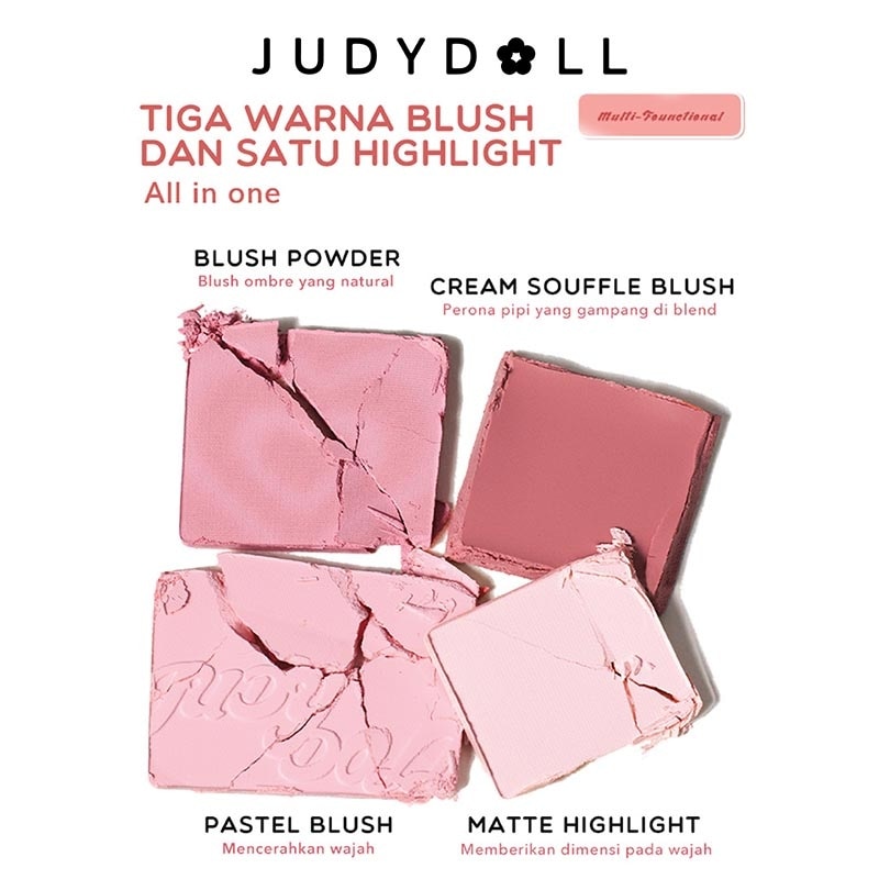 Judydoll Blush & Highlighter Palette 02 9g