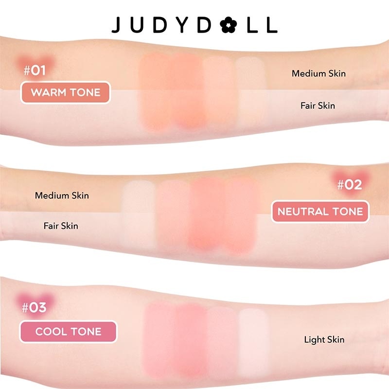 Judydoll Blush & Highlighter Palette 02 9g