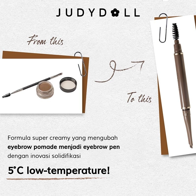Judydoll Long-Lasting Eyebrow Gel Pencil #01 Light Brown 0.15g