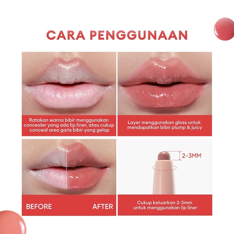 Judydoll Lip Liner And Gloss Duo W03 10g