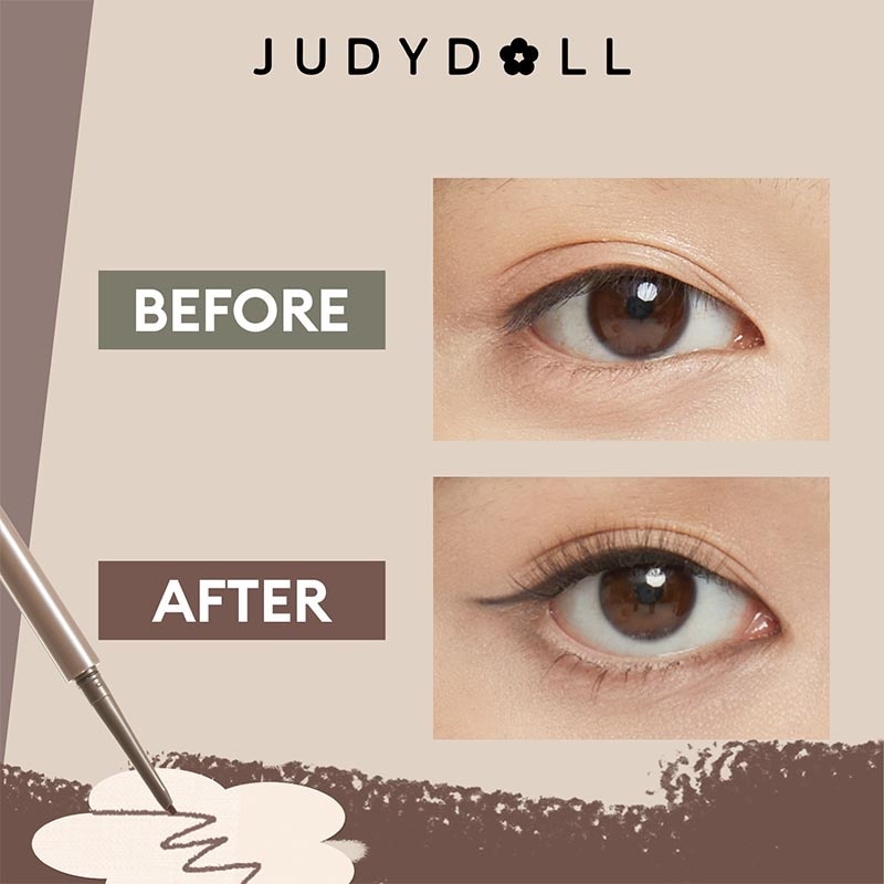 Judydoll Slim Gel Eyeliner #01 Black Brown 0.06g
