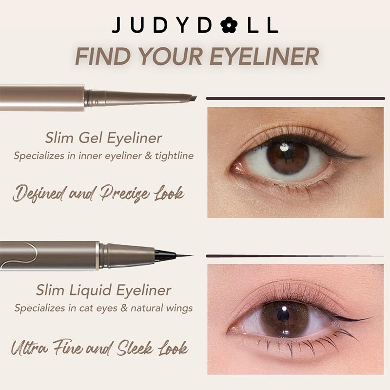 Judydoll Slim Gel Eyeliner #01 Black Brown 0.06g